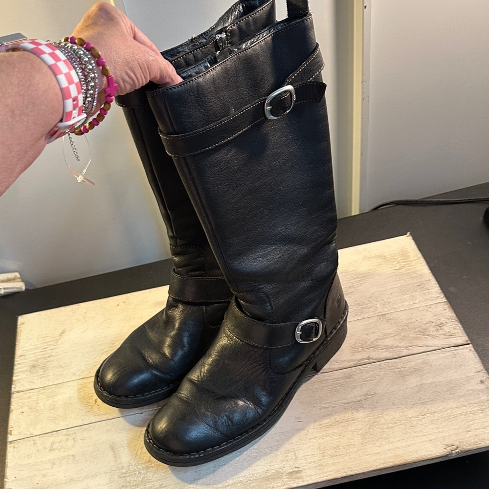 Born Black Over the Knee Boots